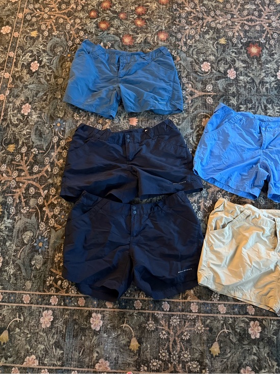 Columbia Pants - Columbia Women's Outdoor Shorts - Blue, Navy, Tan 5 pairs!